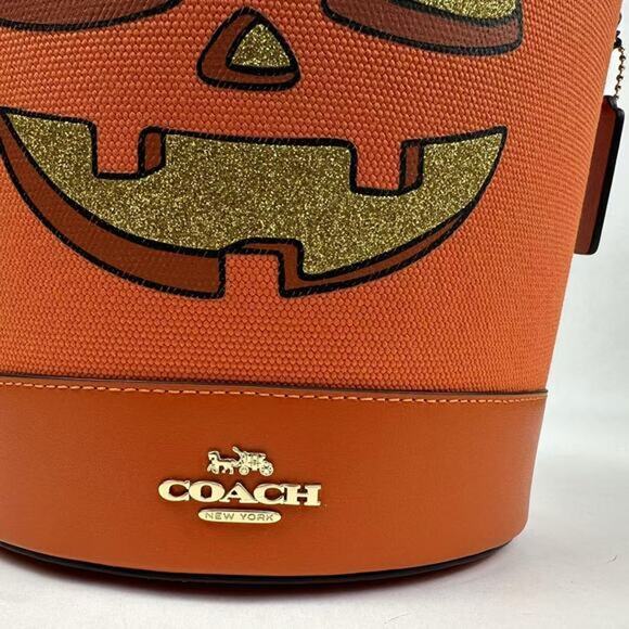 COACH CW533 Trick Or Treat Bucket With Halloween Pumpkin - Picture 6 of 8